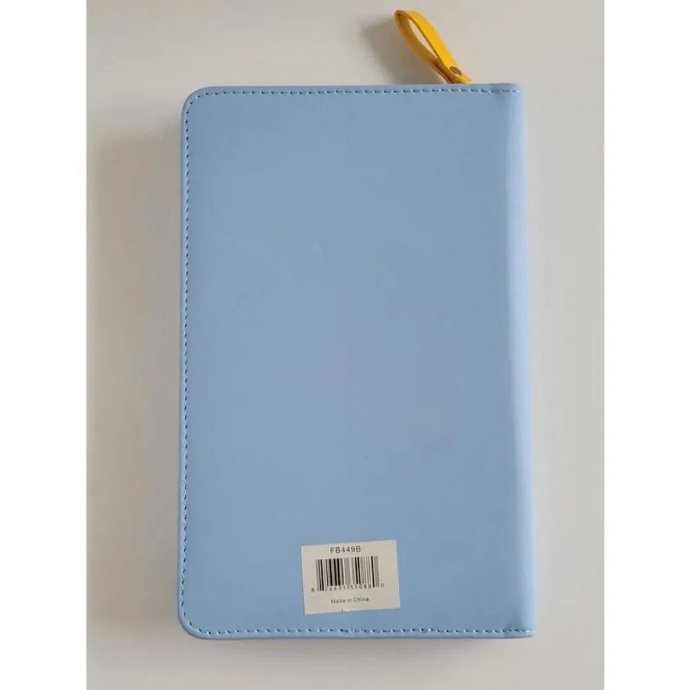 Padded Blue Zip Notes Journal